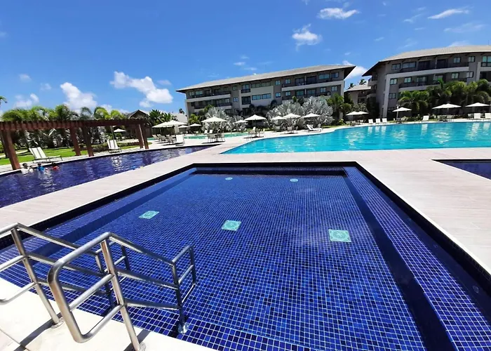 BEACH CLASS ECO LIFE Flat 2 dorm em condomínio à beira-mar Enxoval incluso B203 Pôrto das Galinhas