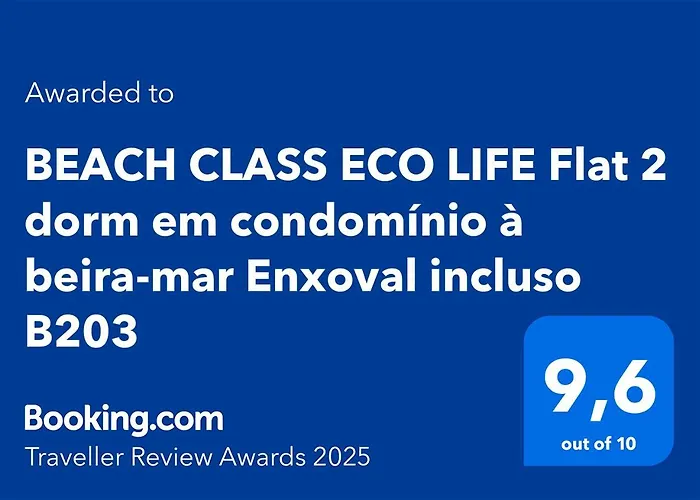 BEACH CLASS ECO LIFE Flat 2 dorm em condomínio à beira-mar Enxoval incluso B203 Pôrto das Galinhas